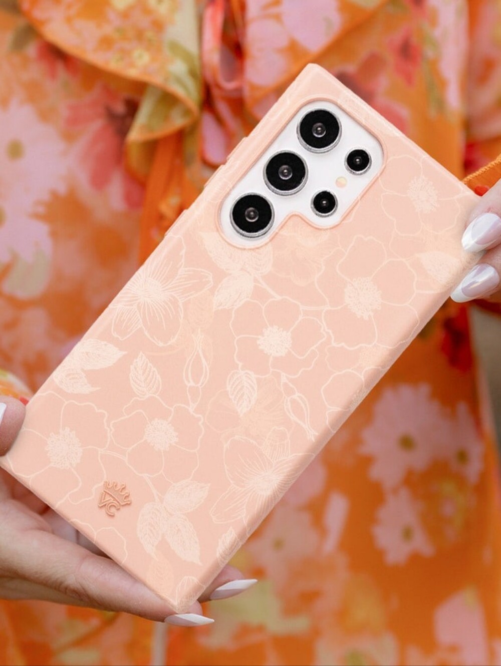 Velvet Caviar Peach Blossom Floral Samung Case